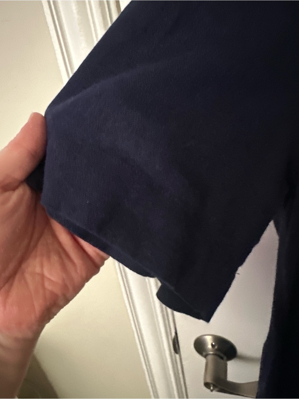 Navy linen blend shirtdress - Picture 4 of 4